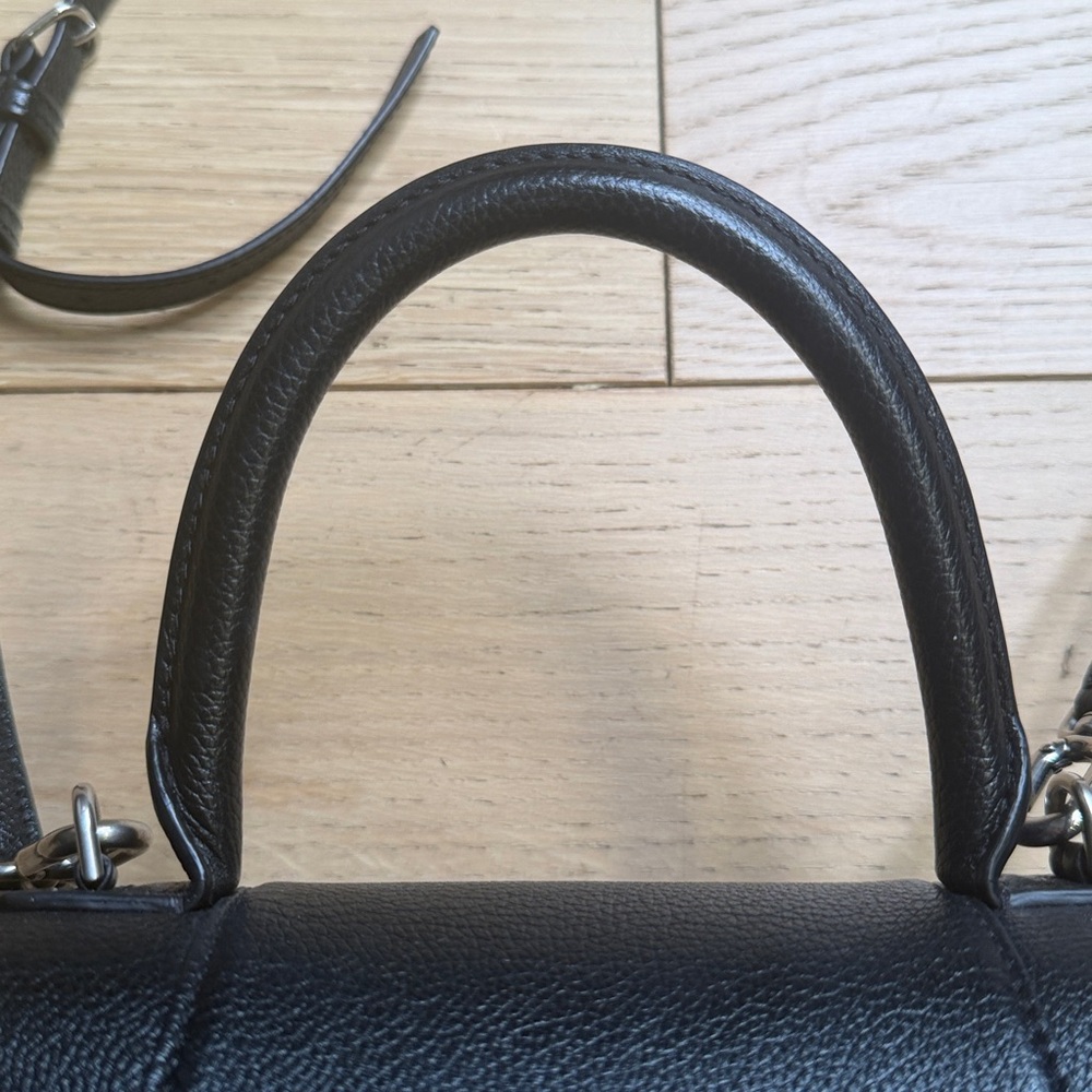 💟Balenciaga Black Hourglass Small Top Handle Kasky - Picture 3 of 10